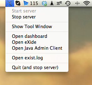 Menu bar icon on Mac Menu bar icon on Mac