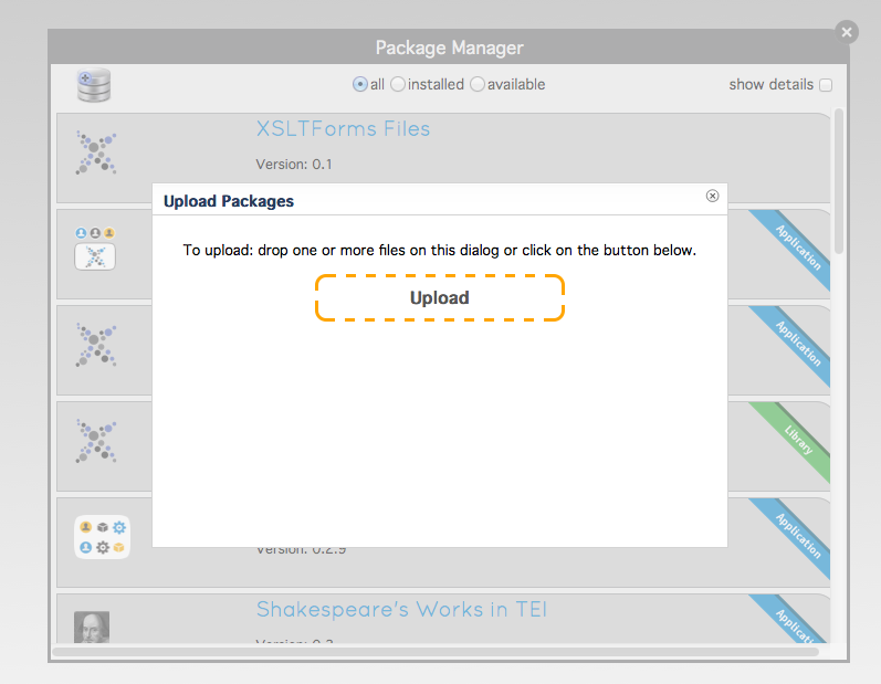 Upload Your Own Application to eXist-db Upload Your Own Application to eXist-db